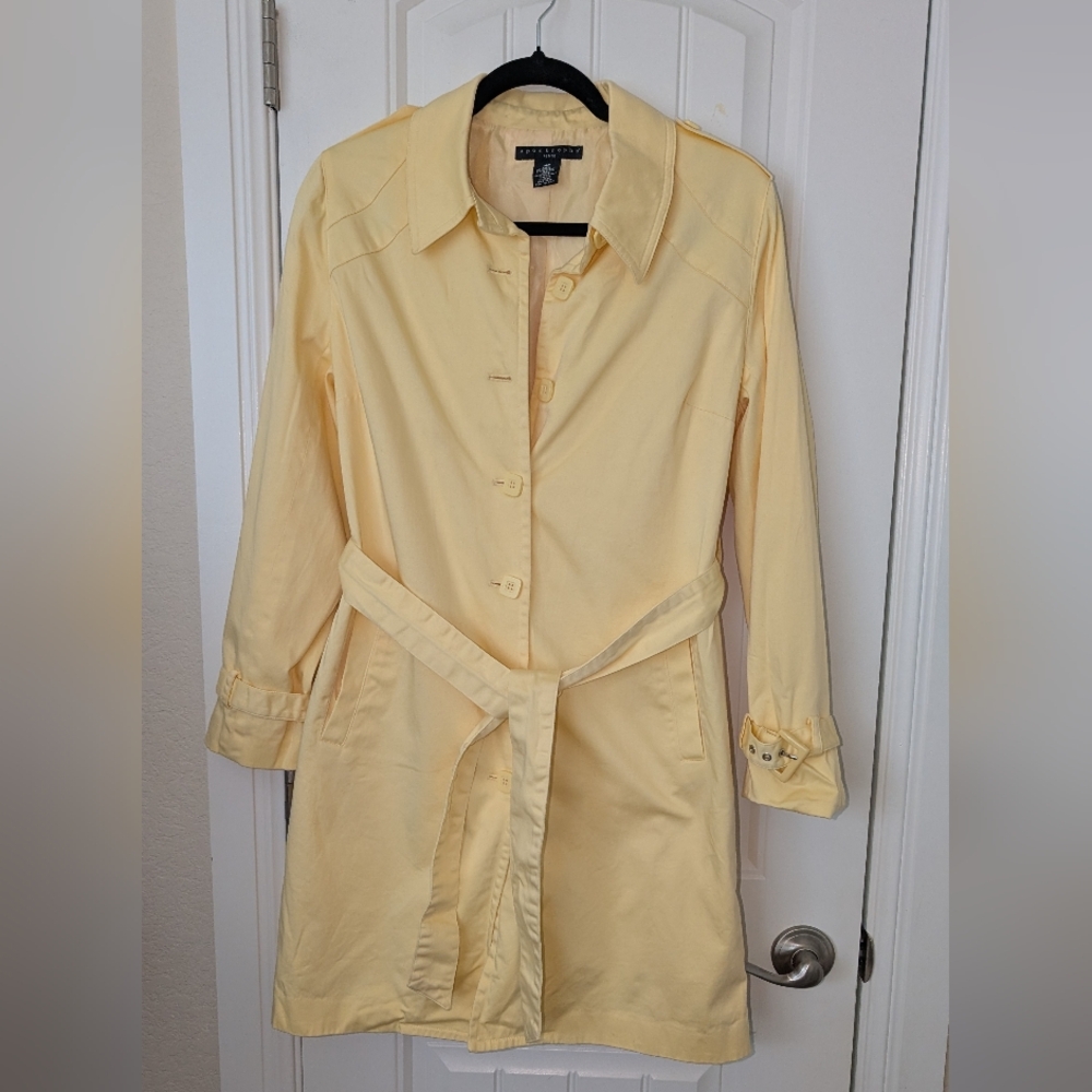 Apostrophe Yellow Cotton Trench‎ S/M